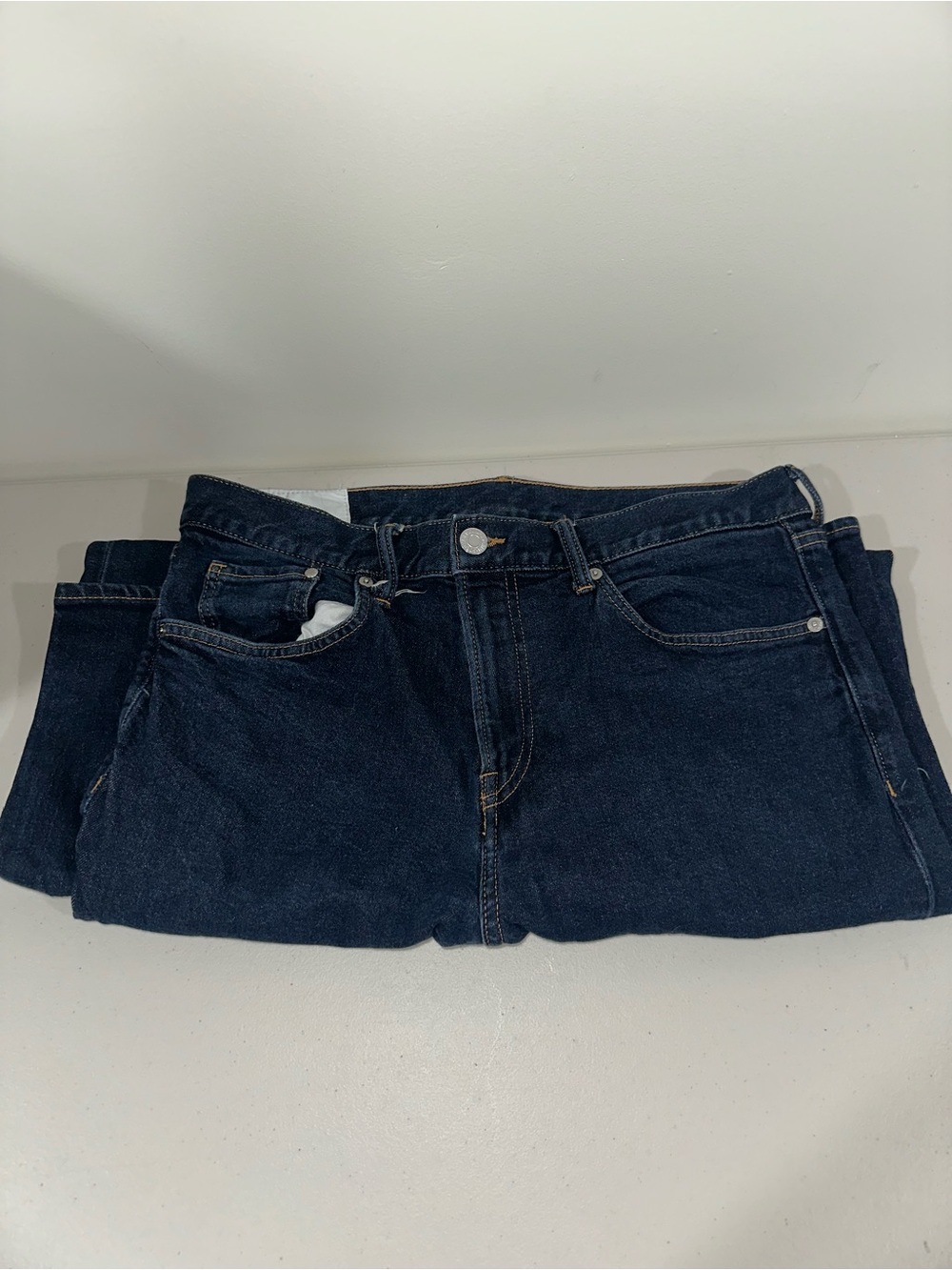 H&M Dark Blue Straight Leg Jeans